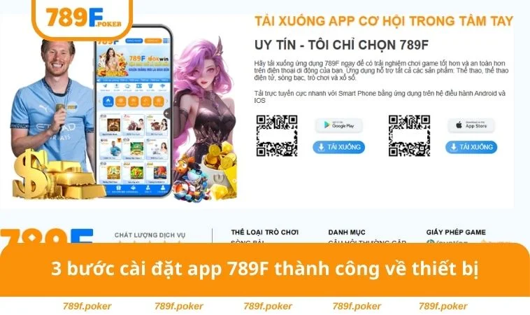 Tải App 789F 2 3 bước cài đặt app 789F thành công về thiết bị